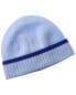 Phenix Jersey Tipped Cuffed Cashmere Hat Women's Blue