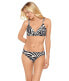 Фото #1 товара Lauren Ralph Lauren 296055 Zebra Double Strap Twist Underwire Bra Top Brown 12