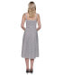 ფოტო #14 პროდუქტის Women's Striped Square-Neck Dress