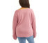 Фото #2 товара Moral Fiber Womens Pink Polyester Raglan Bar Lace-Up V-Neck Pullover Top Size 1X