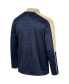 Фото #2 товара Men's Navy Georgia Tech Yellow Jackets Marled Half-Zip Jacket