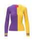 Фото #2 товара Women's Purple, Gold Minnesota Vikings Cargo Sweater