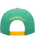 Фото #5 товара Men's Green LA Galaxy Throwback Logo Snapback Hat