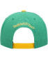 Men's Green LA Galaxy Throwback Logo Snapback Hat - фото #5