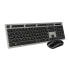 Фото #1 товара Клавиатура и беспроводная мышь Subblim SUBKBW-CEKE01 Испанская Qwerty Черный/Серый
