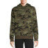 Russell Hoodie Men Large Green Camouflage Fleece Pullover Drawstring Long Sleeve