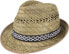 Фото #1 товара Lipodo Harvest helper straw hat (sun protection) for men and women, made in Italy, sun hat in trilby look, hat made of light straw, beach hat with chic set, spring/summer