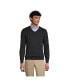 Фото #1 товара Men's School Uniform Cotton Modal Fine Gauge V-neck Sweater