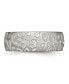 ფოტო #3 პროდუქტის Titanium Brushed and Polished Textured Wedding Band Ring