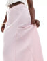 Фото #2 товара Vero Moda seam detail fluid maxi skirt in light pink