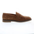 Фото #1 товара Bruno Magli Socal BM2SCLB1 Mens Brown Suede Loafers & Slip Ons Penny Shoes 11.5