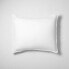 King Textured Chambray Cotton Pillow Sham White - Casaluna