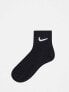 Nike Training unisex 3 pack ankle socks in black