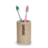 Toothbrush Holder Tumbler Beige Resin 7,5 x 10,5 x 7,5 cm (12 Units)