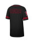 Men's Black Louisville Cardinals Free Spirited Mesh Button-Up Baseball Jersey