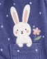 Baby 3-Piece Bunny Fleece Little Vest Set NB