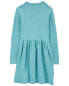 Kid Long-Sleeve Sweater Knit Dress 8