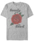 Фото #1 товара Disney Men's Beauty and The Beast Rose Short Sleeve T-Shirt