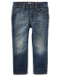 Фото #2 товара Kid Dark Tint Wash Straight-Leg Jeans 4R