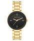 ფოტო #1 პროდუქტის Women's Quartz Gold-Tone Alloy Bracelet Watch, 32mm