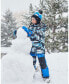 ფოტო #3 პროდუქტის Toddler Boys Two Piece Snowsuit Printed Bears And Royal Blue - Toddler|Child