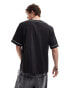 Фото #3 товара COLLUSION short sleeve baseball shirt with piping detail in black