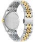 ფოტო #3 პროდუქტის Salvatore Men's Swiss Two-Tone Stainless Steel Bracelet Watch 40mm