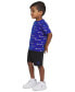 ფოტო #3 პროდუქტის Toddler & Little Boys Short-Sleeve Printed T-Shirt & Fleece Shorts, 2 Piece Set