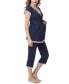 ფოტო #5 პროდუქტის Kimi & Kai Cindy Maternity Nursing Pajama Set