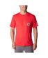 Фото #1 товара Men's Scarlet Ohio State Buckeyes Tech Trail Omni-Wick T-Shirt