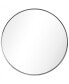 Фото #1 товара Ultra Brushed Stainless Steel Round Wall Mirror, 30" x 30"