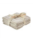 Фото #7 товара Long Borough Turkish Cotton 4 Piece Washcloth Set, 12" x 12"