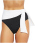 Фото #1 товара Ralph Lauren 286277 Color Block Bel Aire High-Waist Bikini Bottom, Size 8