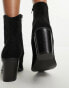 ASOS DESIGN Wide Fit Rational heeled western boots in black Черный, 35 - фото #3