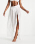 Фото #1 товара Threadbare maxi beach skirt in white