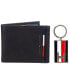 Фото #1 товара Кошелек мужской Tommy Hilfiger RFID Bifold с отсоединяемым Pocketmate и брелоком