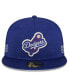 Фото #1 товара Men's Royal Los Angeles Dodgers 2024 Clubhouse 59FIFTY Fitted Hat