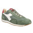 Фото #2 товара Diadora Equipe H Canvas Stone Wash Lace Up Mens Green Sneakers Casual Shoes 174