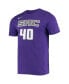 Фото #3 товара Men's Harrison Barnes Purple Sacramento Kings Name and Number Performance T-shirt