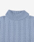 Фото #6 товара Men's Cable Knit Roll Neck Sweater