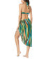 Women's Printed Pareo Tie-Front Swim Skirt Cover-Up