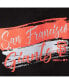 ფოტო #5 პროდუქტის Big Girls Black San Francisco Giants Brush Stroke Dolman T-shirt