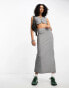 ASOS DESIGN co-ord pencil midi skirt in grey mono check grau, 38 - фото #1