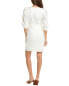 Фото #2 товара Krisa Wrap Puff Sleeve Mini Dress Women's White Xs