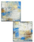 'The View I/II' 2 Piece Abstract Canvas Wall Art Set, 20x20"