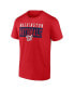 Men's Red Washington Nationals Hard To Beat T-Shirt