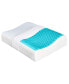 Фото #2 товара Cool Comfort Memory Foam Contour Pillow, Heat Minimizing Hydraluxe™ Gel & Open Cell Ventilated