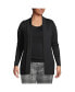 ფოტო #3 პროდუქტის Plus Size Cotton Modal Shawl Collar Cardigan Sweater