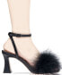 Фото #5 товара Women's Relby Feathered High-Heel Two-Piece Dress Sandals