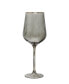 Gray Wine Glasses, Set of 6